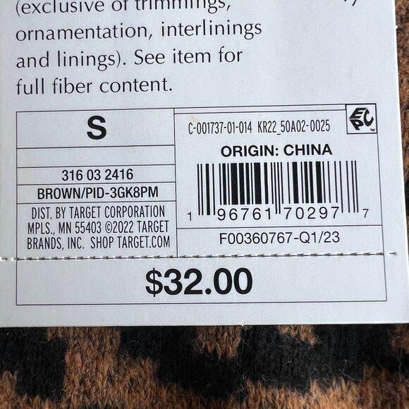 Knox Rose Women's V-Neck Pullover Sweater Camel Brown Small - Picture 6 of 6